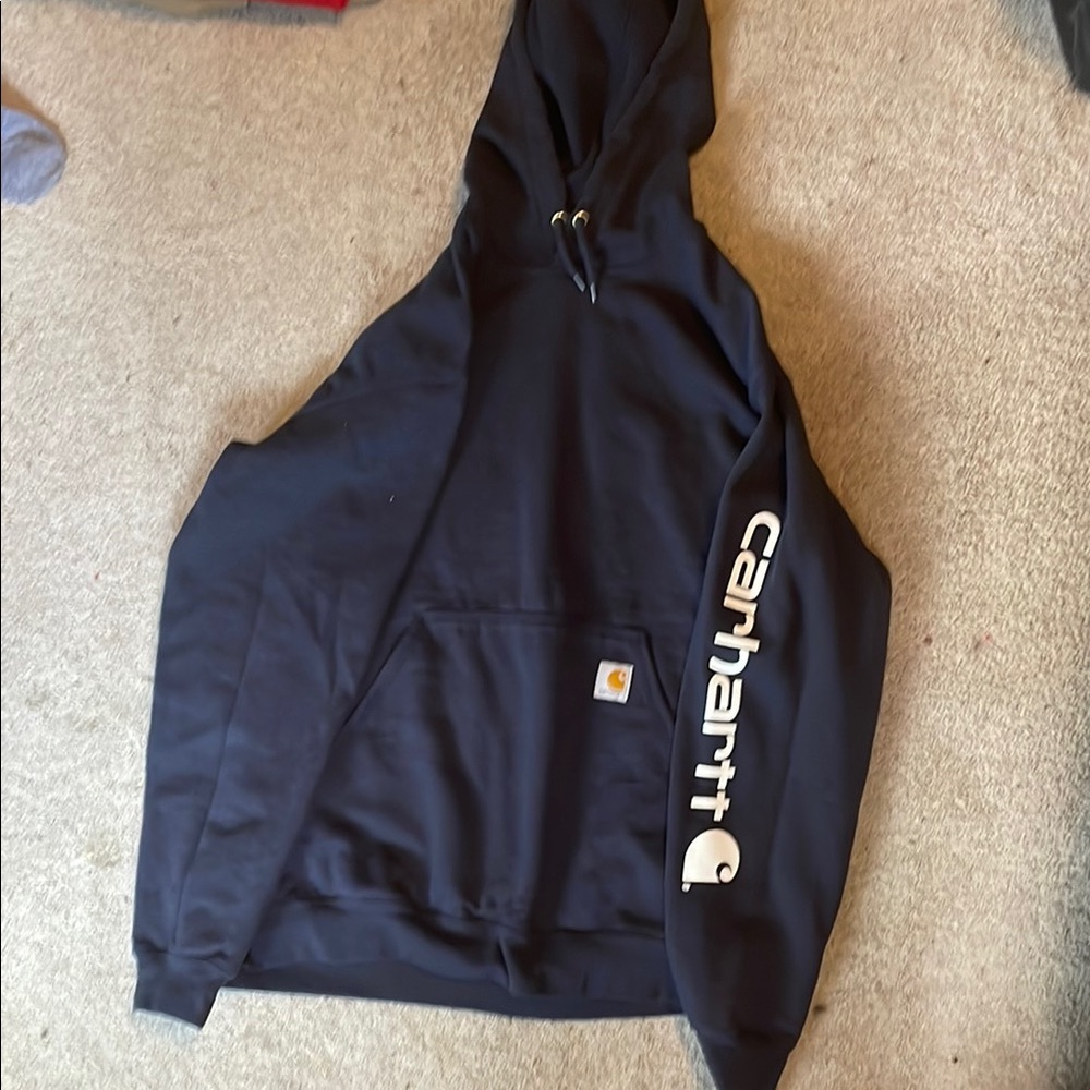 Carhartt Black Hoodie with Logo